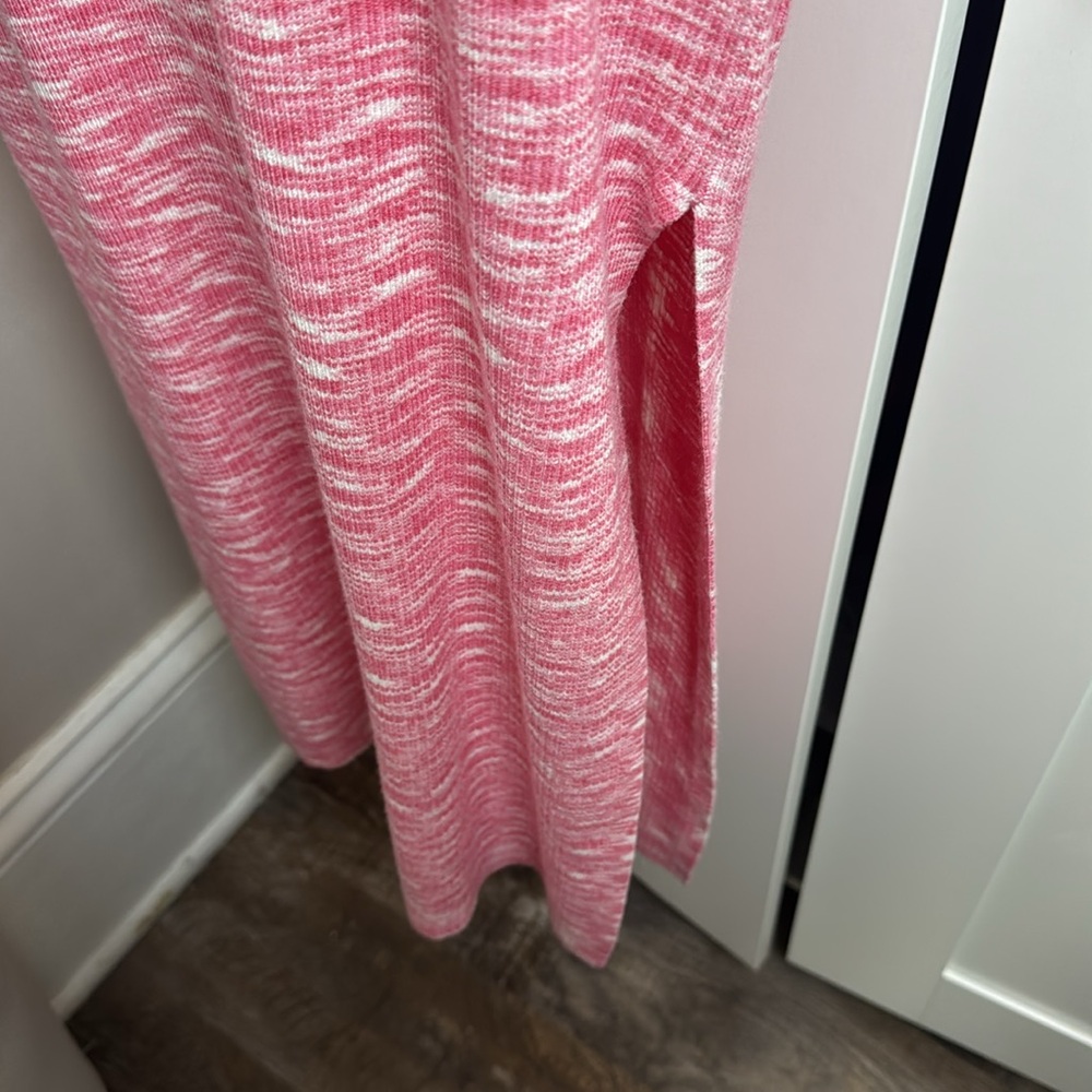 NWT Bundle Pink Rina Long Tank Knit Dress Sexy Open Twist Back - Picture 6 of 12
